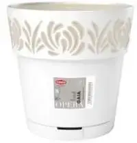 Lumarko Puku pods ar paliktni Gaia O15x15cm balts 8003507883000