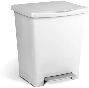 Wesco TATAY Millenium pedāļu grozs 23L balts