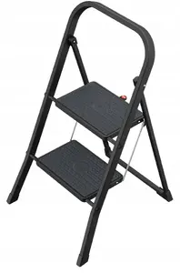 Bessey Folding stepladder K44 StandardLine / steel / 2 steps safety handle / black 4007126241726