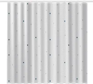 Rayen shower curtain by NPC Polska, 180x200 cm, grey