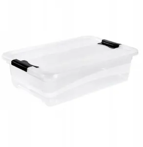 LA-KA-PE Storage Box Cornelia Transparent 28L with Lid