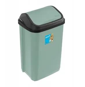Aptel Waste bin Swantje 25L green with swivel lid