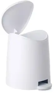 Bathroom Pedal Bin Wesco 3L Standard White