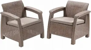 ALLiBERT Dārza krēsli Corfu Duo Set
