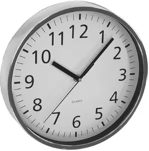 Magic Vac ASI Collection Wall Clock 25.5 cm Silver and Chrome