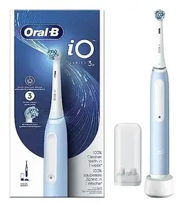Электрическая зубная щетка Oral-B iO Series 3N для взрослых вибрационная светло-синяя белая