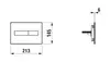 LAUFEN Ineo Horizon Dual Flush WC Flush Plate Photo 2