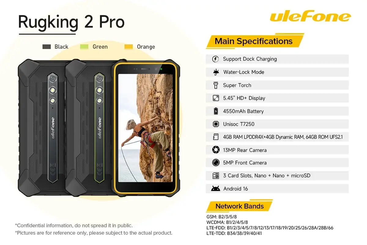 Ulefone RugKing 2 Pro 4G Smartphone 4/64GB Black Photo 7