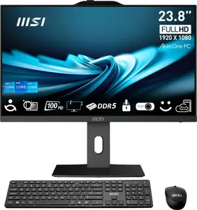 MSI Pro AP242P 14M-1096XEU All-in-One PC with Intel Core i7-14700, 23.8" Full HD Touchscreen, 16 GB DDR5 RAM, 1 TB SSD, and Wi-Fi 6E