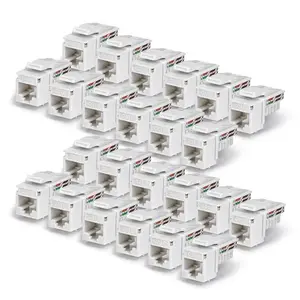 StarTech Комплект из 24 модульных гнезд CAT6 Keystone белого цвета 110-го типа