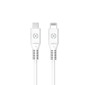 Кабель Celly USB-C to Lightning 1 м Белый