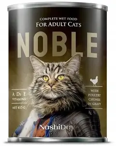 Pan Mięsko NOBLE CAT 415g  DRÓB  ( kawałki w sosie   )    /24