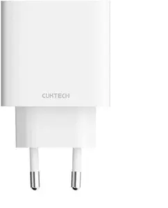 Cuktech A19 Wall Charger 30W USB-A and USB-C White