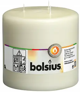 STABILUS Pillar Candle Cylindrical Mamoth with 3 wicks 150x150 mm
