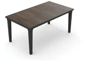 Garden4You Deco Futura Garden Table Grey and Walnut
