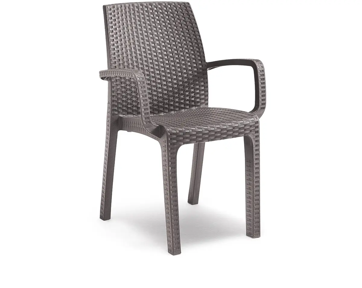 Keter Verona Armchair melns dārza krēsls