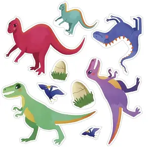 Maildor Bērnu uzlīmes Clairefontaine AF007O Dinozauri Daudzkrāsains
