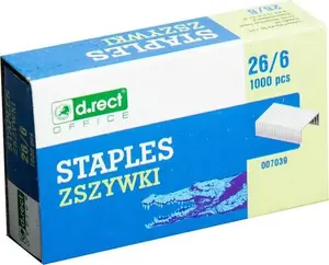 D.Rect 26/6 Staples 1000 pieces