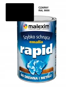MALEXIM Быстросохнущая алкидная эмаль Rapid Черный RAL 9005 0.7Л