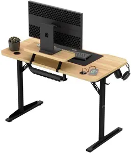 Costway Datora rakstāmgalds Leader 5.1 Oak 115 cm ar plauktu