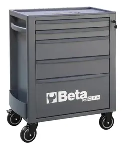 Инструментальная тележка Beta RSC24/5-A с 5 ящиками до 800 кг черно-оранжевая