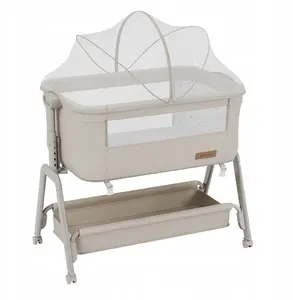 Pārvietojama bērnu gultiņa Kinderkraft Dream 50 Beige