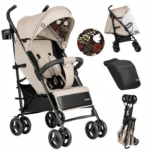 4BABY Pastaigu ratiņi Davos Bēšs