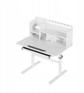 Adjustable Kids Desk Mark Adler Study 5.0 Grey 90 cm Height-Adjustable Childrens Study Desk