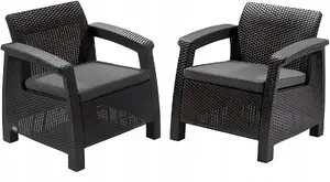 Keter Садовые стулья Corfu Duo Set серый