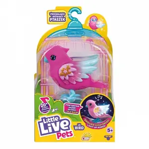 Интерактивная игрушка птичка Little Live Pets розовая от Cobi со звуковыми и двигательными функциями