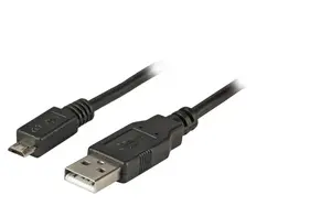 USB cable EFB Elektronik K5228SW.0,5V2 USB 2.0 0.5 m USB A to Micro-USB B gold-plated contacts black