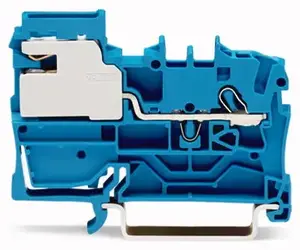 Wago 2002-7114 Blue 1-conductor neutral disconnect terminal block with Push-in CAGE CLAMP 2.5 mm and 250V rated voltage