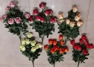 Bouquet of artificial flowers, rose, 40 cm