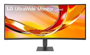 Изогнутый компьютерный монитор LG 34 Дюйма UltraWide WQHD 3440 x 1440 144Гц HDR10 AMD FreeSync Premium Черный