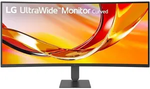 Изогнутый компьютерный монитор LG 34 Дюйма UltraWide WQHD 3440 x 1440 144Гц HDR10 AMD FreeSync Premium Черный