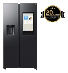 Samsung Series 9 RS90F66BEF Side-by-Side Ledusskapis Brīvi stāvošs 614 l Melns No Frost SmartThings
