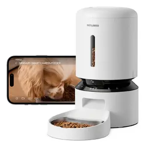 Petlibro Granary Smart Camera Automatic Pet Feeder White 5 L AC and Battery Powered Universal