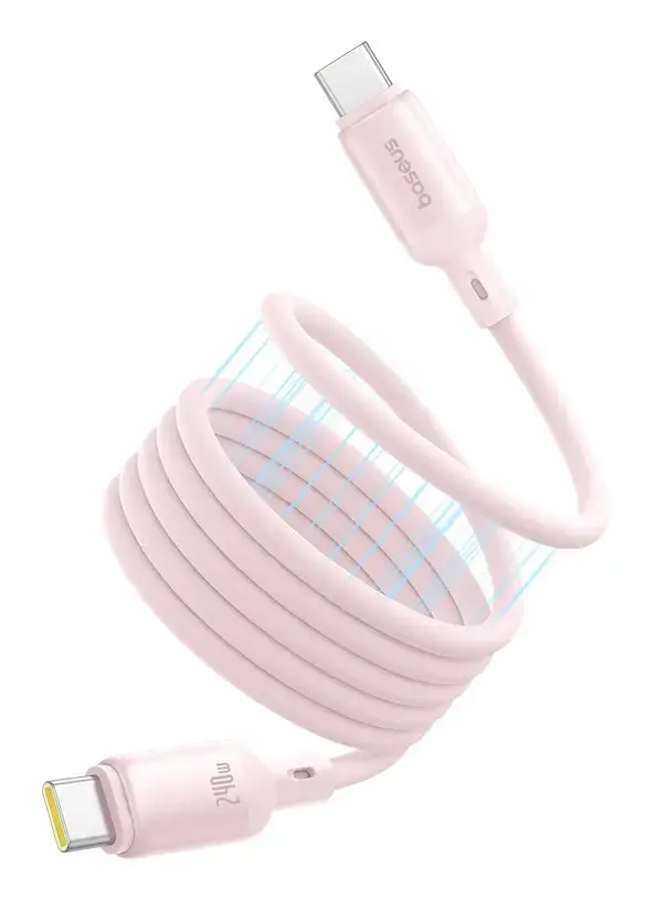 Baseus P10376800411-00 USB Cable 240W Pink Photo 2