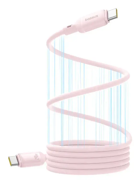 Baseus P10376800411-00 USB Cable 240W Pink Photo 3