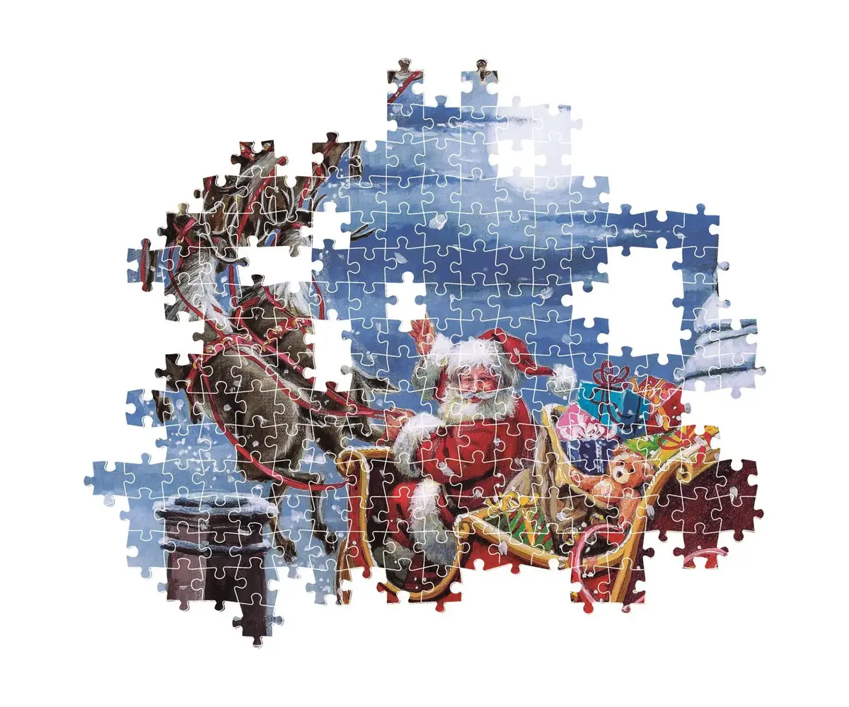 Clementoni Midnight Sleigh Ride 500-Piece Puzzle Photo 3