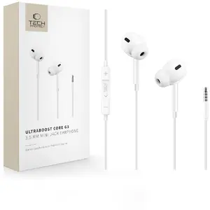 Tech-Protect Ultraboost Mini Jack Earphone Core G3 vadu austiņas baltas