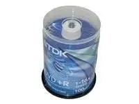 TDK DVD+R 4.7GB 16X Cakebox 100-pack