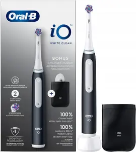 Oral-B iO3 White Clean Magnetic Electric Toothbrush Black