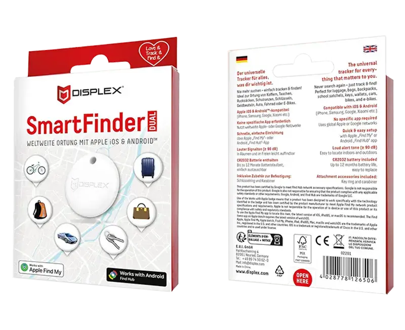 Displex Dual SmartFinder balts izsekotājs 02201 Photo 4