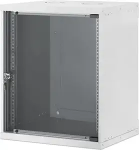 INTELLINET Basic Line 19 collu tīkla sienas skapis 12U 400mm dziļums pelēks