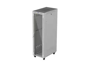 LANBERG 19 collu 42U statīva skapis 600x1000 stikla durvis LCD plakanā iepakojumā pelēks FF01-6042-12SL