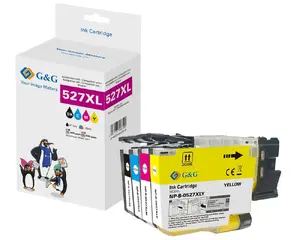 Комплект струйных картриджей G&G для Brother LC527XLVAL повышенной емкости черные и цветные