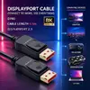 Qoltec DisplayPort Cable v2.1 54 Gbps 0.5m Photo 2