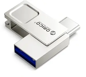 USB Flash накопитель ORICO U301 32 GB USB-A и USB-C USB 3.2 Gen 1 серебристый