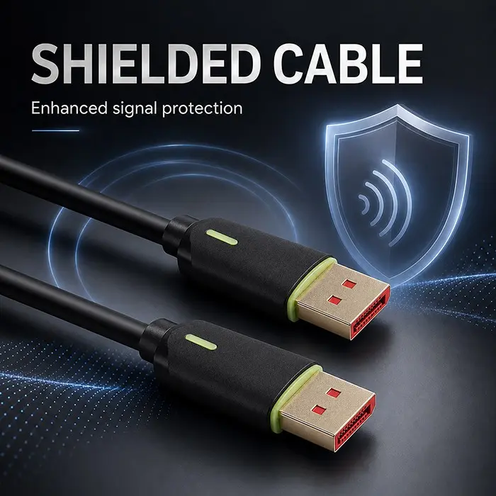DisplayPort v2.1 Cable Qoltec 80G Photo 5
